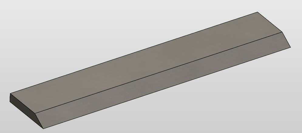 Nóż tnący 430x85x14 KLOCKNER - (P62)